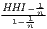 HHI-1-1n
 1-n