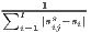 ∑---1-----
  Ii=1|ssij-si|